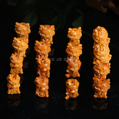 Barbie sandalwood Sanbao Longfu Longyuan Baolong carving accessories