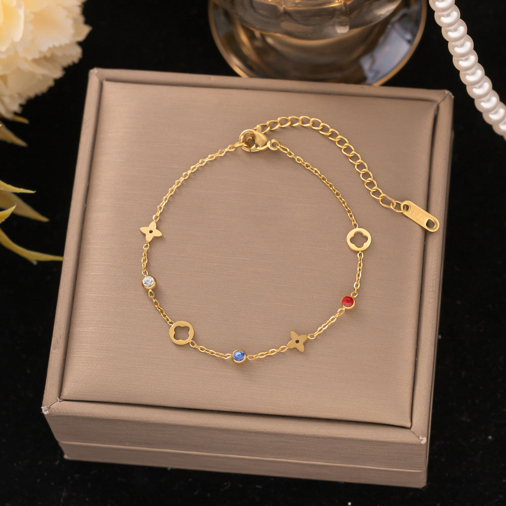 18K Gold Titanium Steel Bracelet