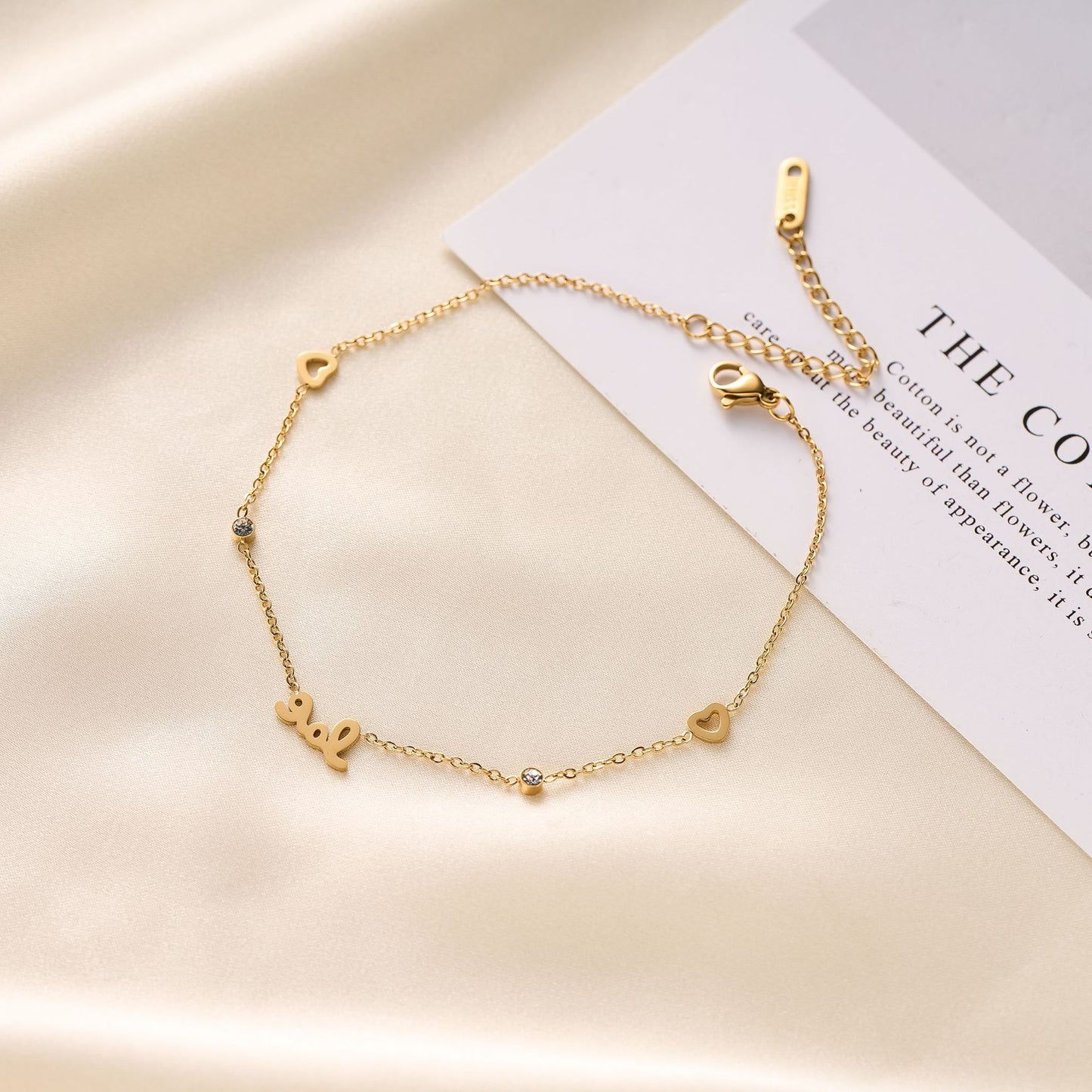 Titanium Steel LOVE Diamond Bracelet/Anklet