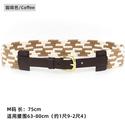 First layer cowhide belt women