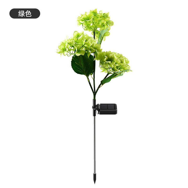 Solar hydrangea lamp ambient light