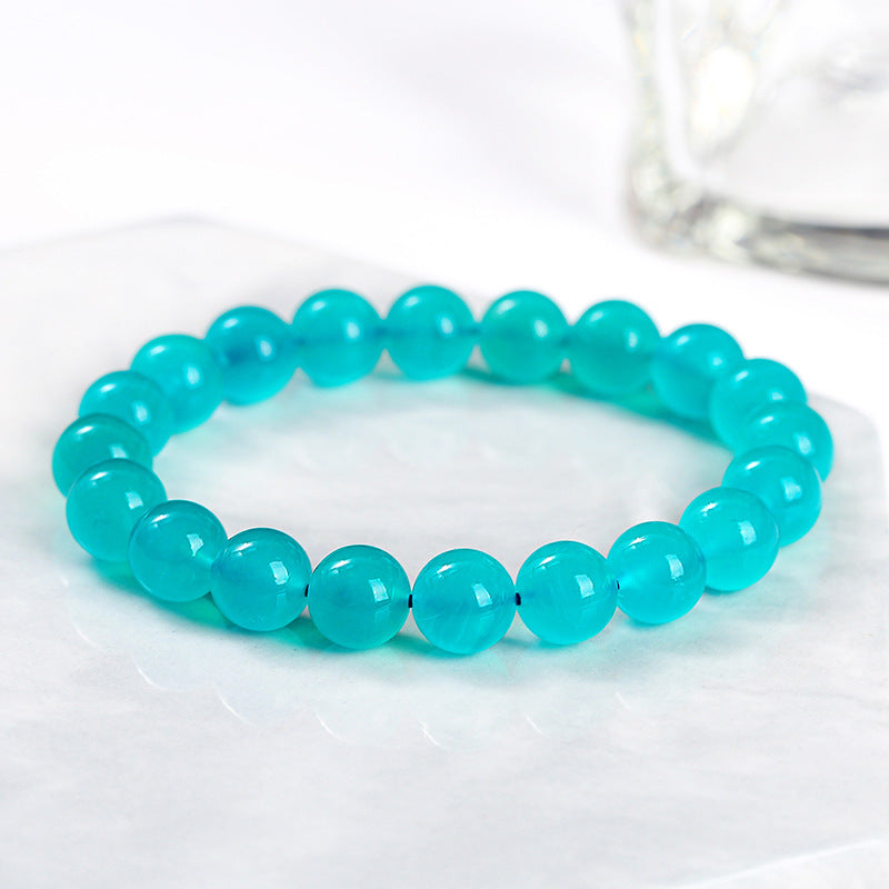 7A Natural Brazilian Ice Tianhe Stone Bracelet