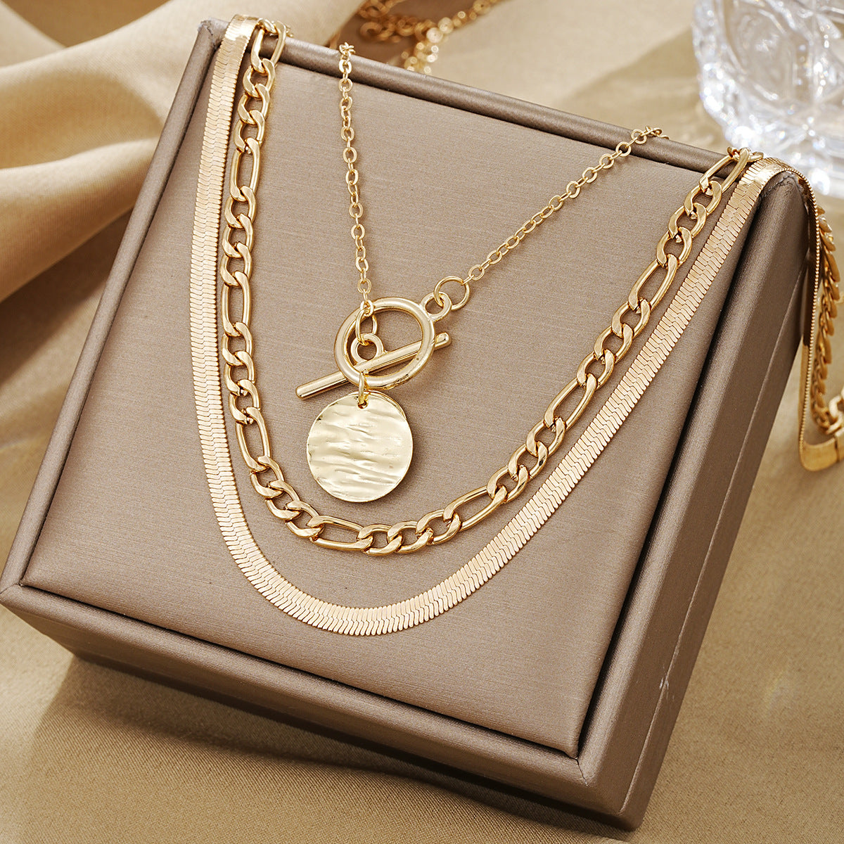 Vintage Multi-Layer Coin Necklace