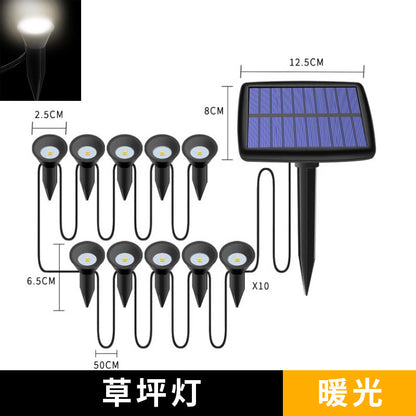 Solar light string villa courtyard landscape light