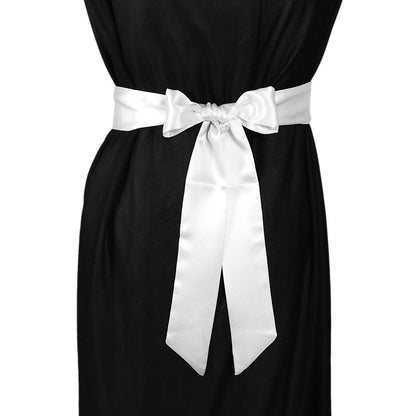 Silk straps, bows