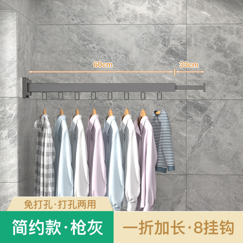 Folding Telescopic Clothes Rack