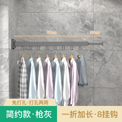 Folding Telescopic Clothes Rack