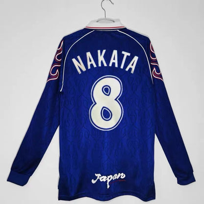 98 Japan World Cup Home Away Retro Nakata 8 Long Short Sleeve