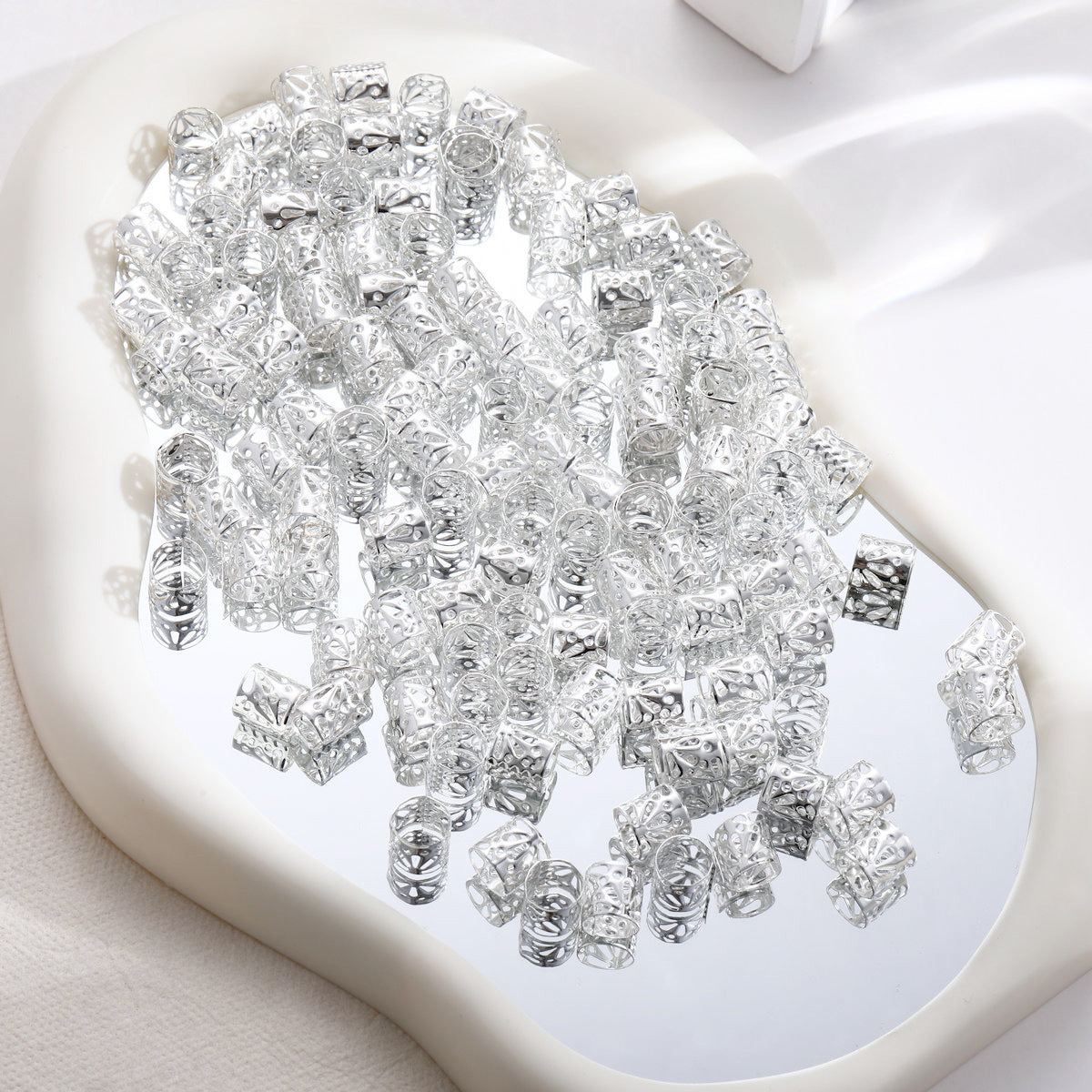 60Pcs Dreadlock Hair Rings