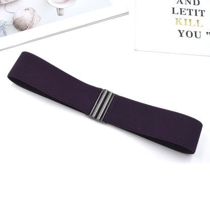 Red elastic waist seal wide belt