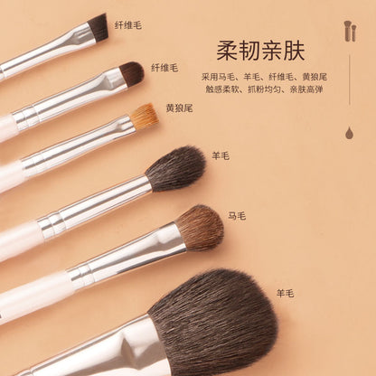 CZ 6-Piece Pink Makeup Brush Set