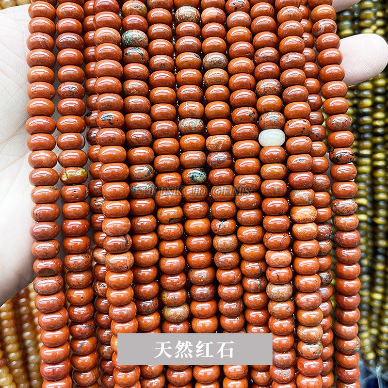 6 * 4Mm natural stone crystal abacus beads loose beads