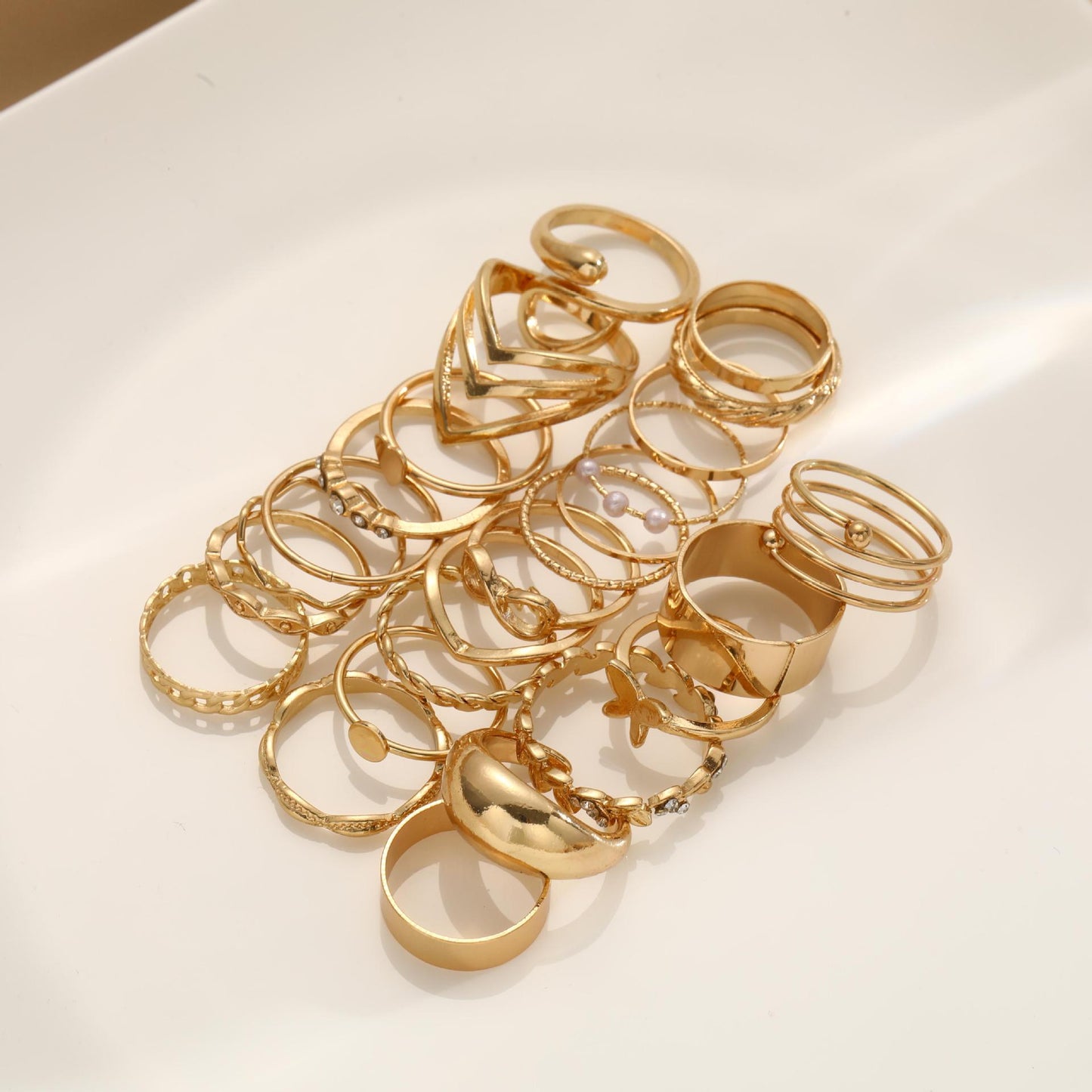 25-Piece Adjustable Ankle Ring Set