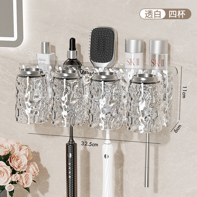 Soporte para cepillo de dientes sin taladro para montaje en pared para baño 