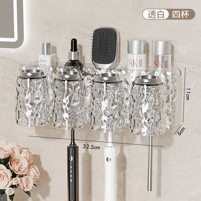 Soporte para cepillo de dientes sin taladro para montaje en pared para baño 