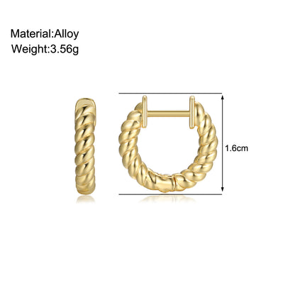 Brass 18K plated fashion earrings for women