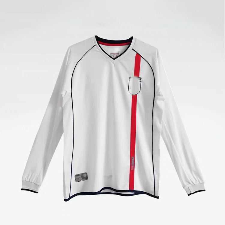 2002 World Cup England 7 Beckham Lampard Owen Home Jersey