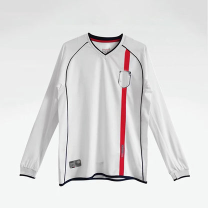 2002 World Cup England 7 Beckham Lampard Owen Home Jersey