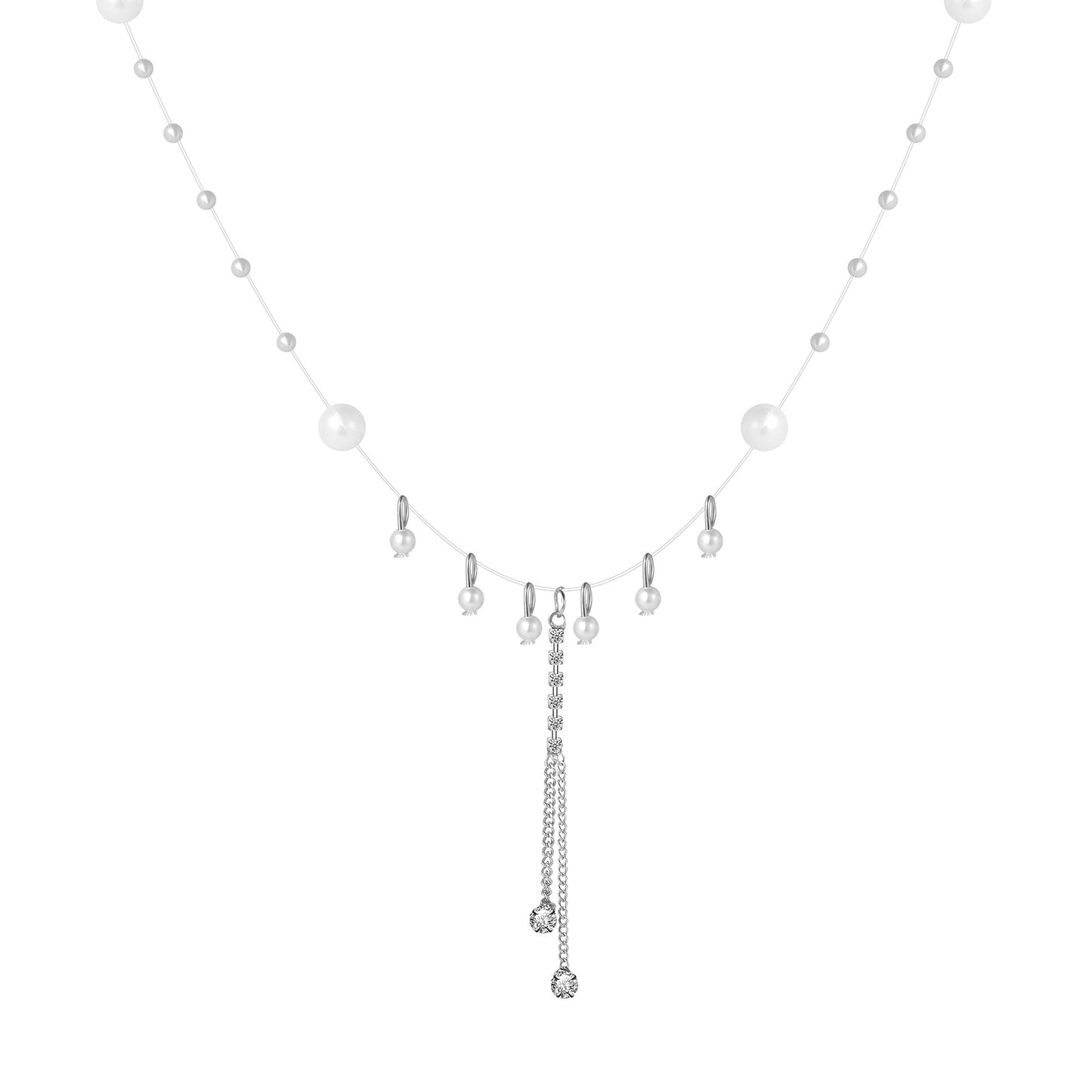 Imitation Pearl Collarbone Chain