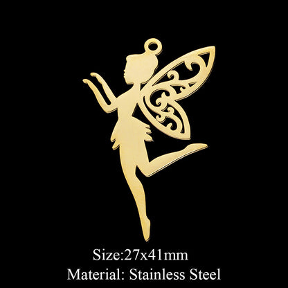 5 pcs/bag, eye fairy face pendant.