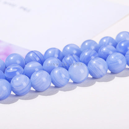 Synthetic blue-purple agate loose beads