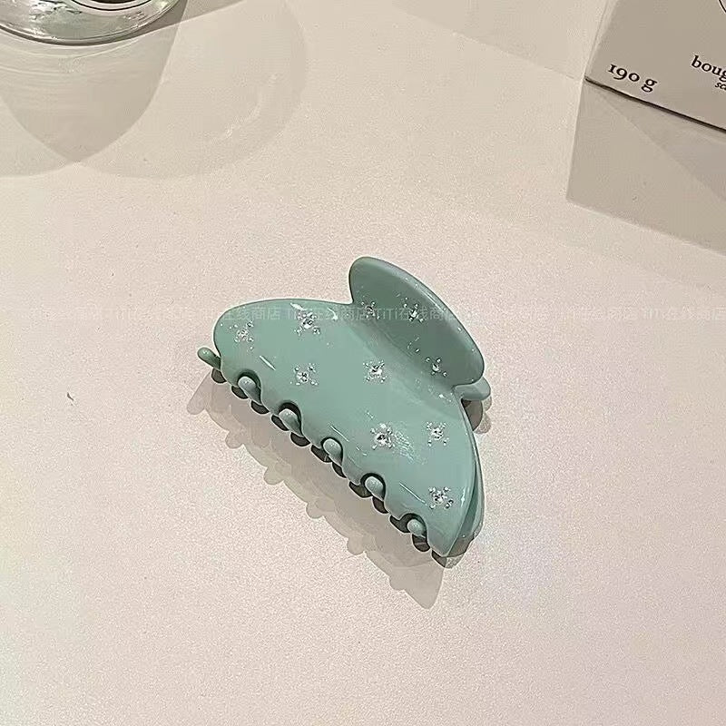 Korean diamond-set acetic acid grab clip headgear