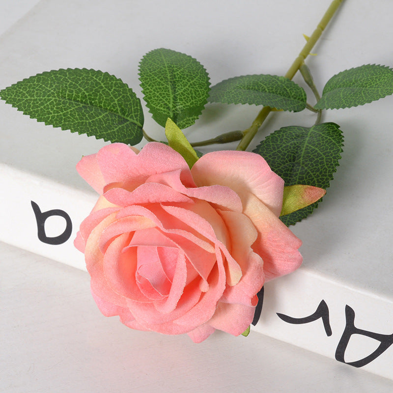 Simulation velvet rose corner rose flower