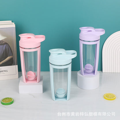 500Ml Portable Plastic Double Layer Shaker Cup
