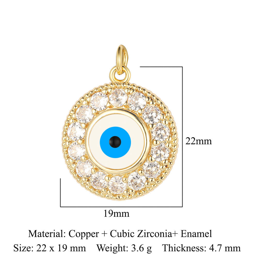3 pcs/pack butterfly copper zircon angel pendant.