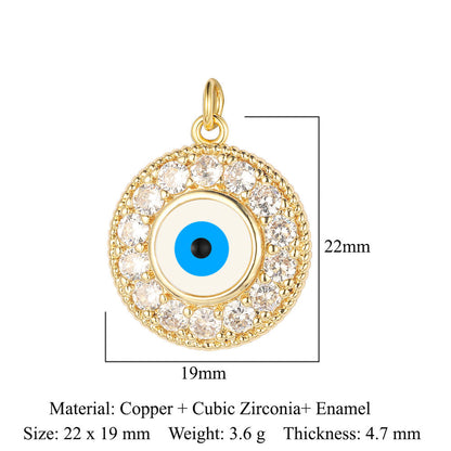 3 pcs/pack butterfly copper zircon angel pendant.