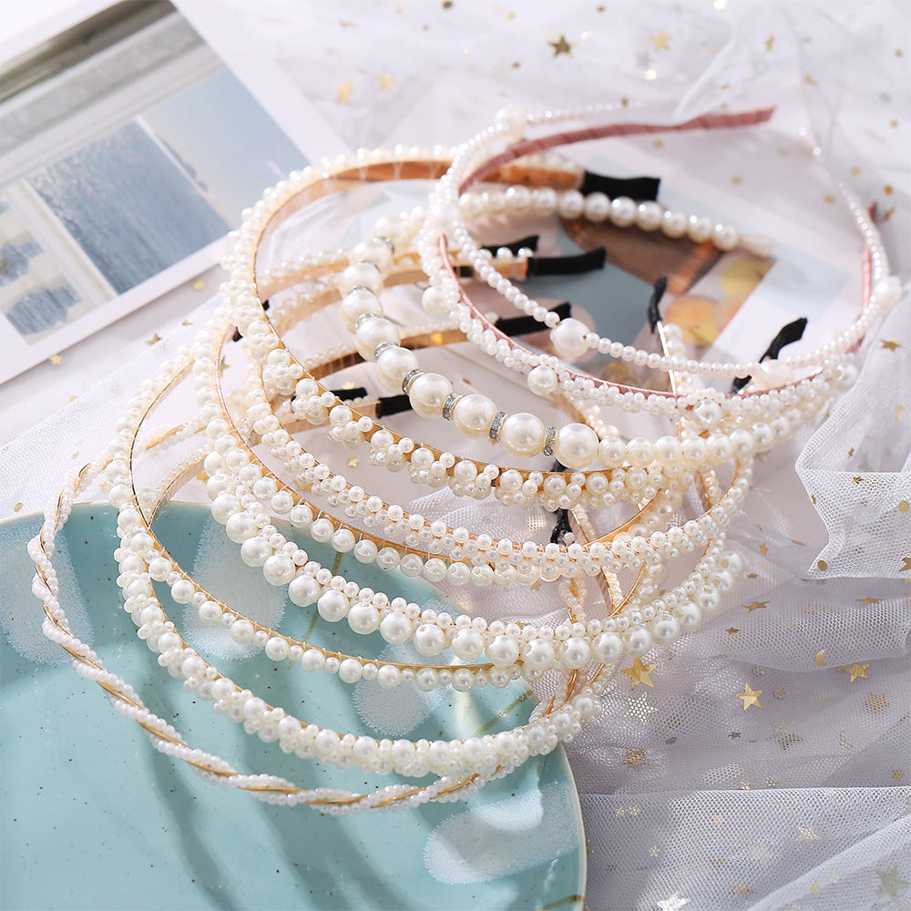 Wave Pearl Headband for Women