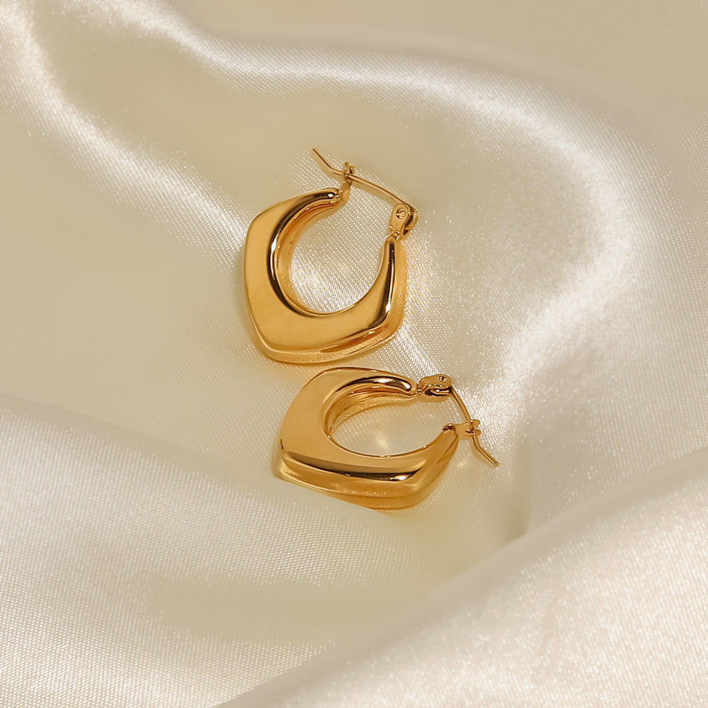 Geometric prism earrings for women