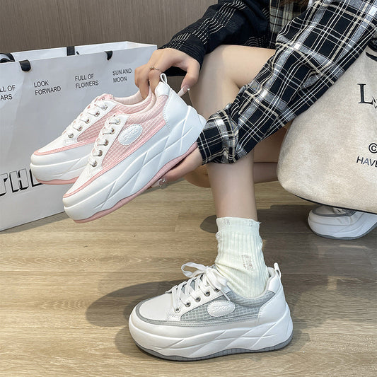 Zapatillas informales de malla transpirable para mujer de primavera 