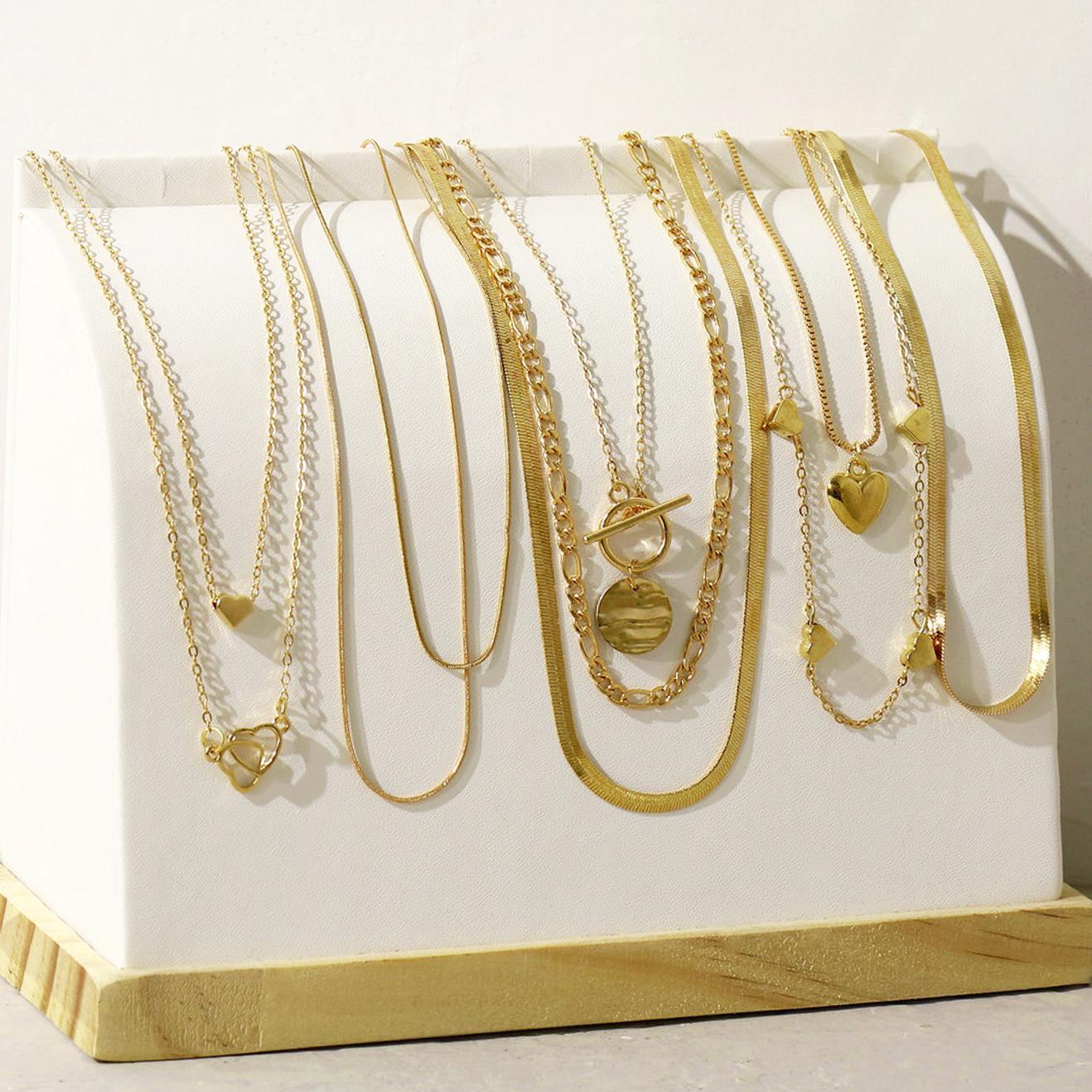 Multi-Layer Love Pendant Necklace Set