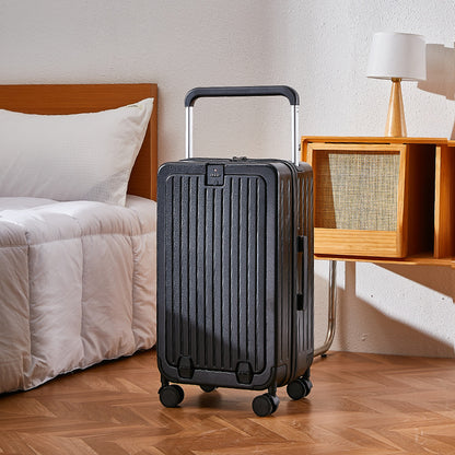Front open suitcase universal wheel