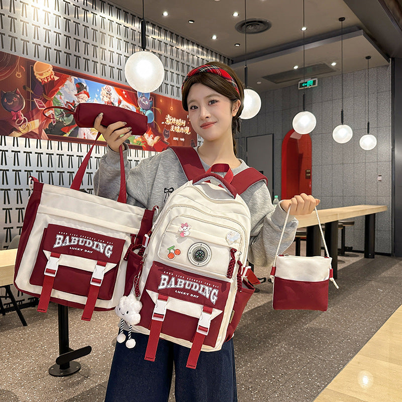 Backpack large capacity load reduction spine protection