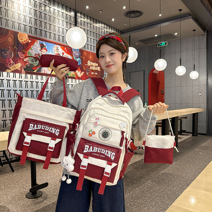 Backpack large capacity load reduction spine protection