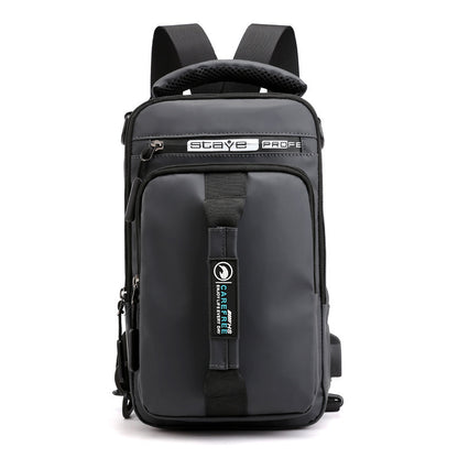 Solid Color Oxford Cloth Men's Crossbody Bag