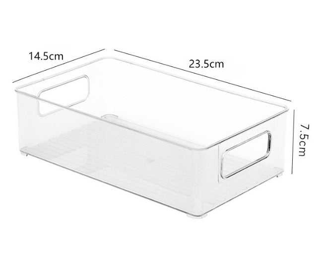 PET Transparent Storage Box, Refrigerator Organizer, Desktop Organizer