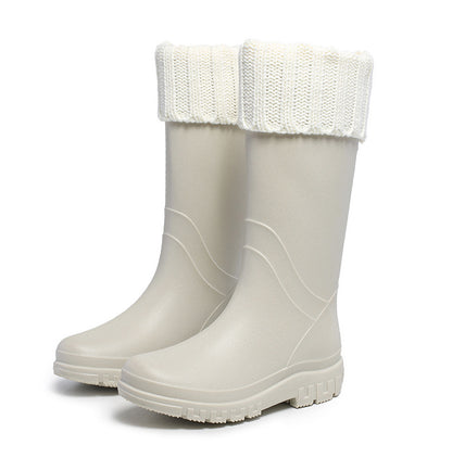 Tall tube rain shoes women's Korean version