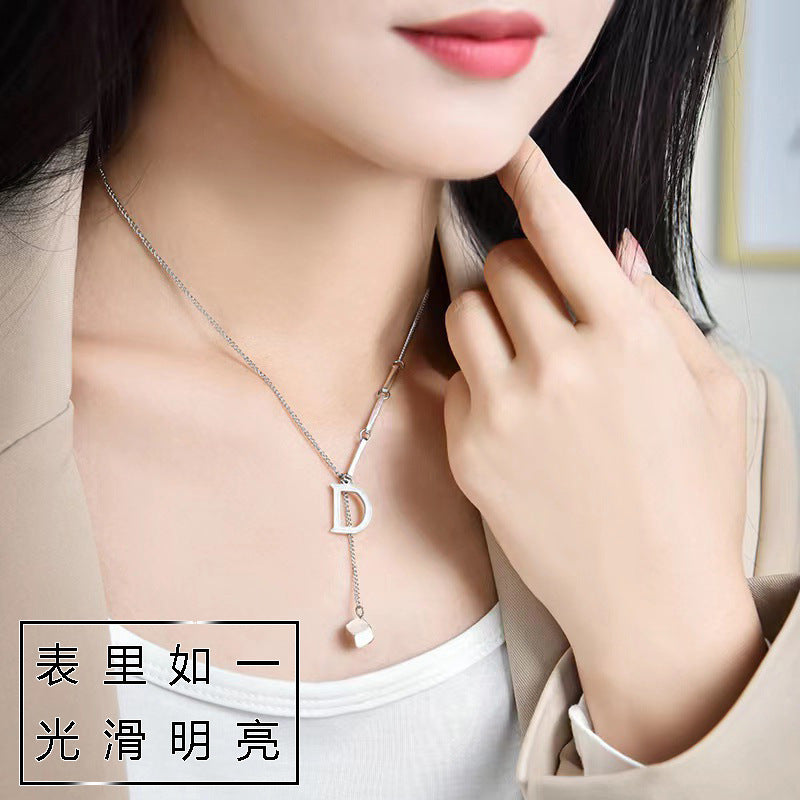 Titanium Steel Collarbone Necklace