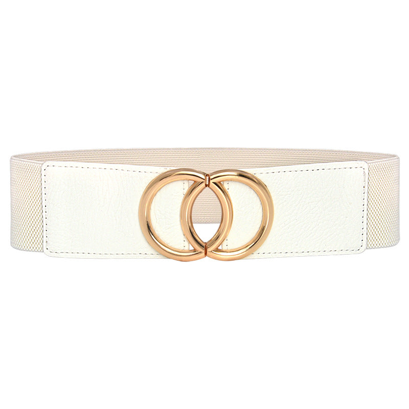 Black elastic elastic wide waist seal European and American