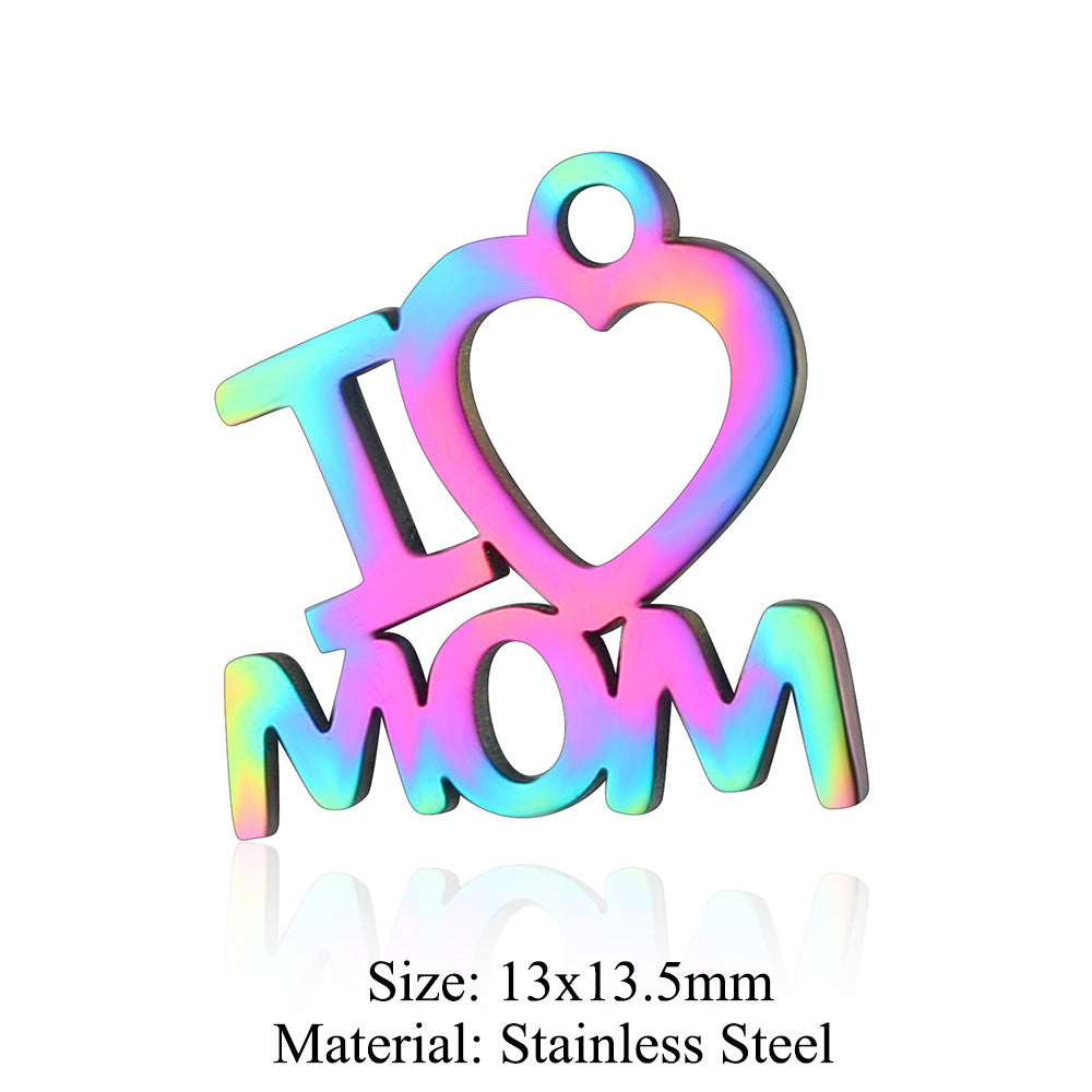 5 pcs/titanium steel jewelry angel sun yin pendant