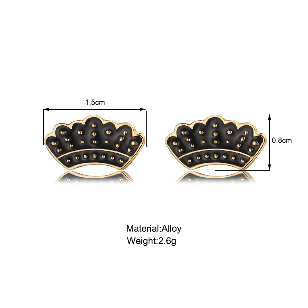 Fan Shape Alloy Earrings Wholesale
