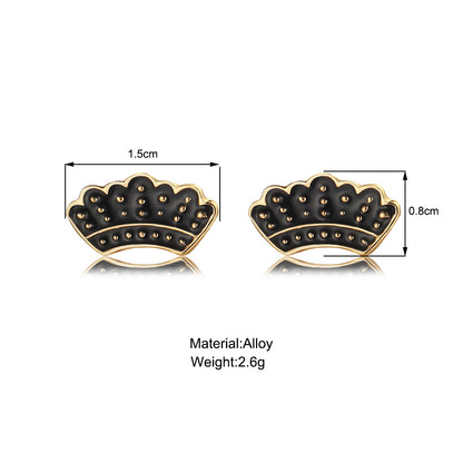 Fan Shape Alloy Earrings Wholesale