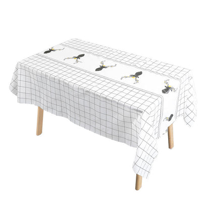 Coffee table tablecloth household plastic non-washable tablecloths