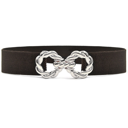 Elastic elastic women's belt