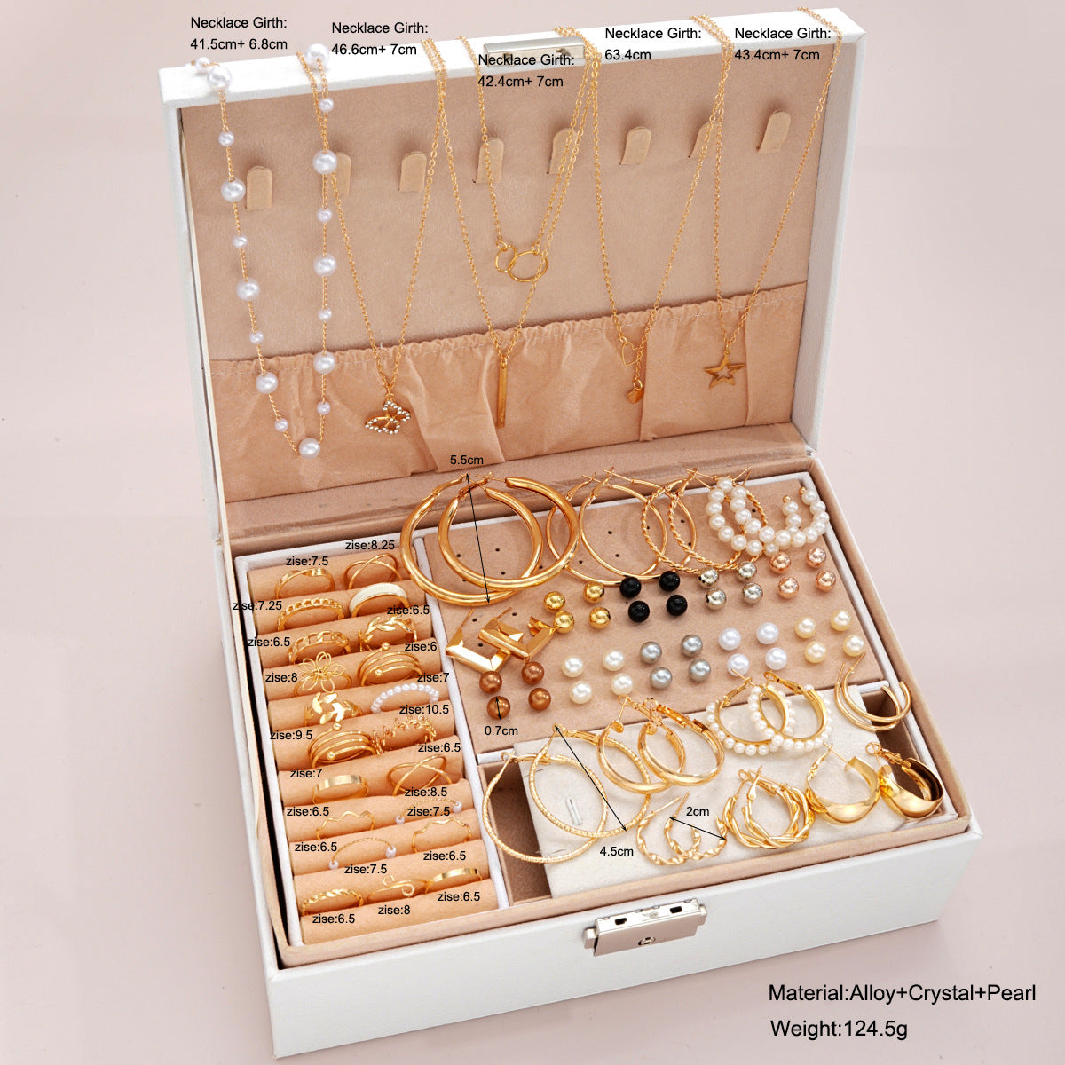 SHEIN Imitation Pearl Alloy Jewelry Set (without box)