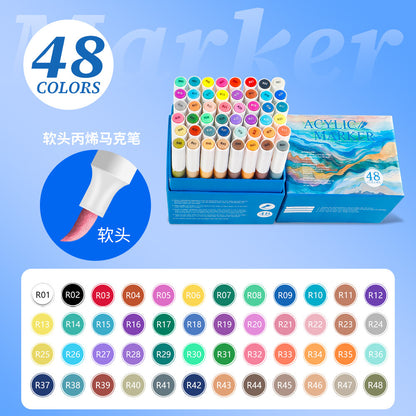 Soft Head Acrylic Marker Set