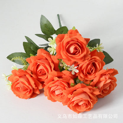 Artificial flower 7 heads Aisha rose